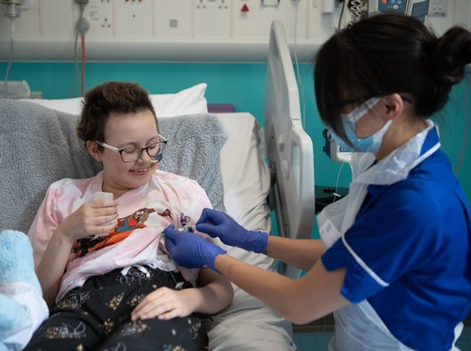 Alyssa, aged 13, receives a ground-breaking "universal approach" treatment