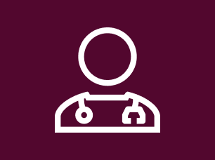 A simple graphic of a medic wearing a stethoscope