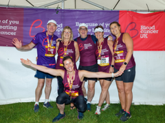 Group of supporters at the Great North Run