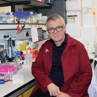George Vassiliou in lab