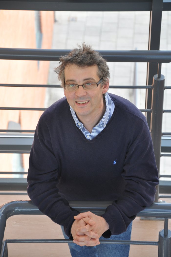 Professor Georges Lacaud stood in the lab smiling.