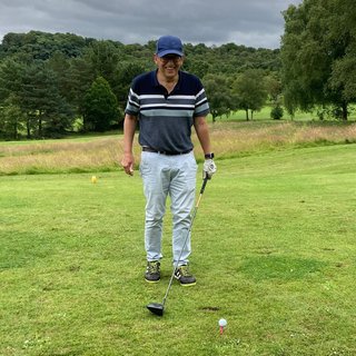 Man on a golf course