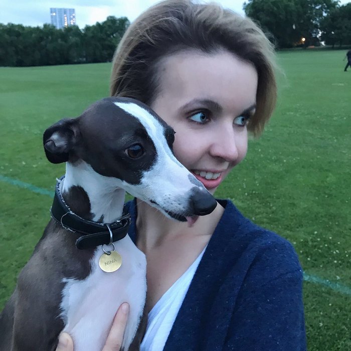 Rachael with dog