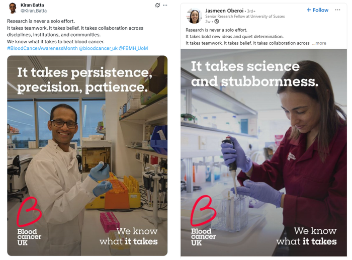 Researchers showed their support