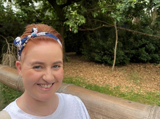 Kerry, who's living with myeloma, on a country walk