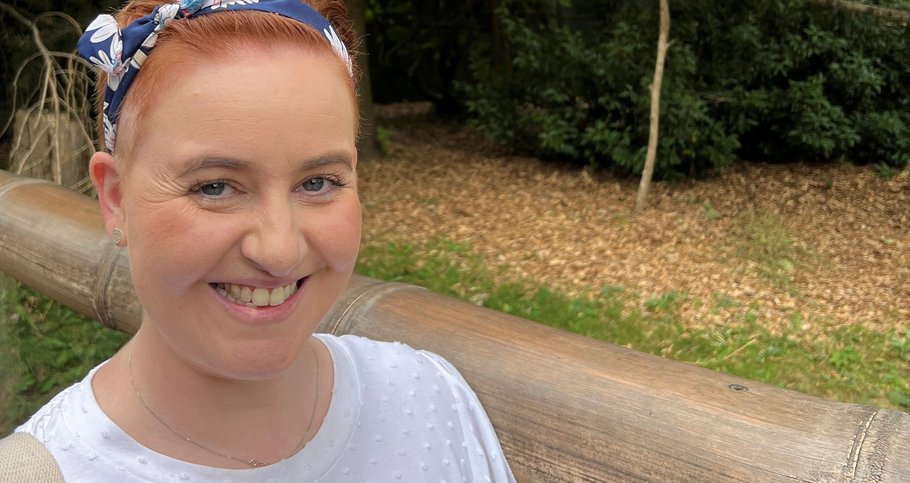 Kerry, who's living with myeloma, on a country walk