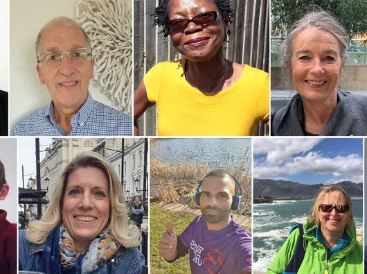 A number of selfies from the Patient Voice Grant Advisory Network members.