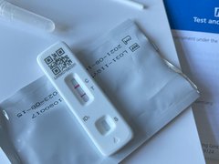 A positive covid test