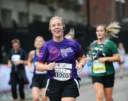 A runner at the Royal Parks Half Marathon