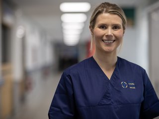 A healthcare professional in uniform