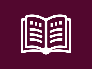 A graphic of an open book representing free printed information from Blood Cancer UK