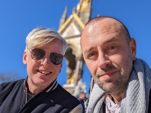 Scott with his husband