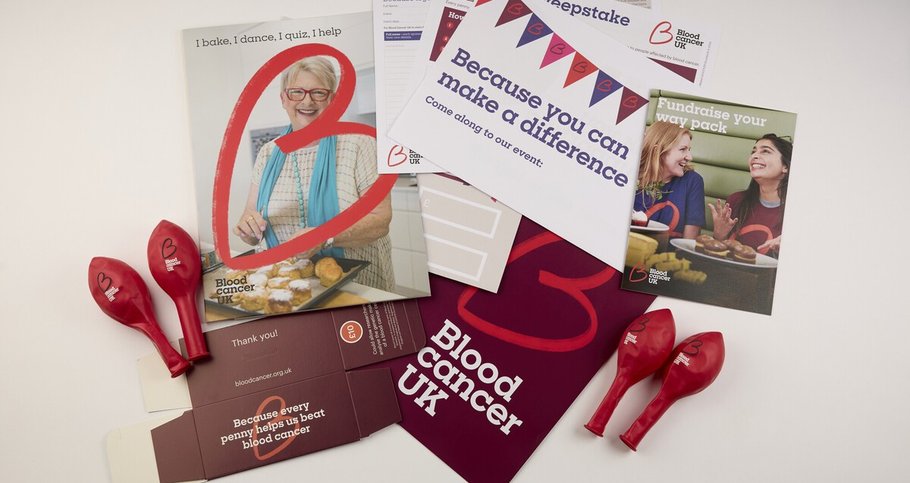 An image showing the contents or a Fundraise Your Way pack, which contains a booklet and balloons, and guidance information.