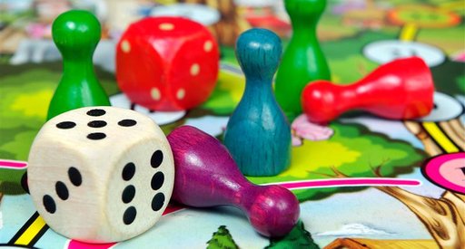 Board games on a table