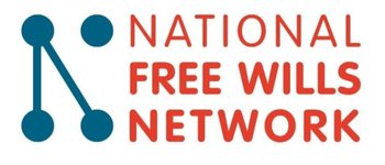 An image of an orange and teal logo for the National Free Wills Network