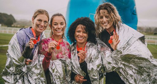 Tough mudder supporters