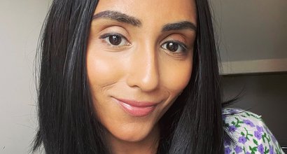 Portrait of Bansri, treated twice for ALL, smiling