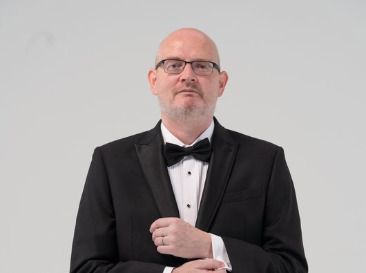 Professor Jude Fitzgibbon in a suit