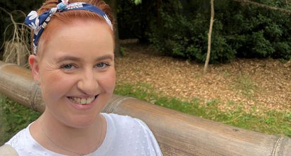 Kerry, who's living with myeloma, on a country walk