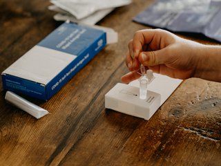 A Lateral Flow covid test