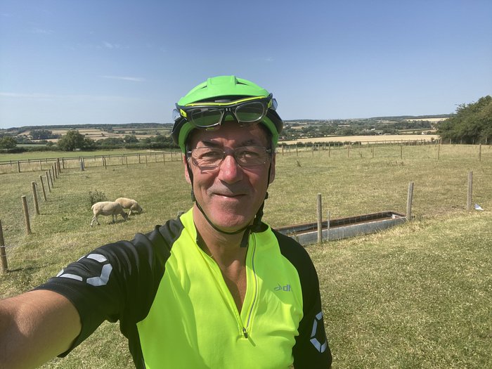 Mel exploring the countryside by bike
