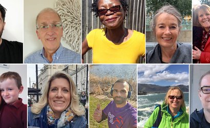 A number of selfies from the Patient Voice Grant Advisory Network members.