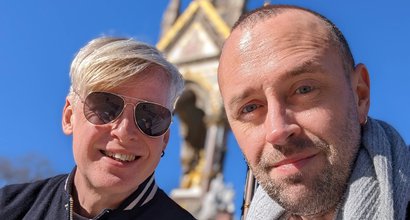 Scott with his husband