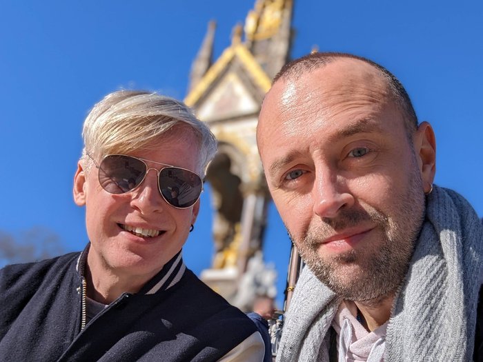 Scott with his husband